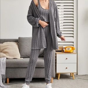CABLE KNIT LOUNGEWEAR SET